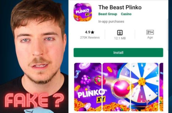 Plinko Mr Beast app.