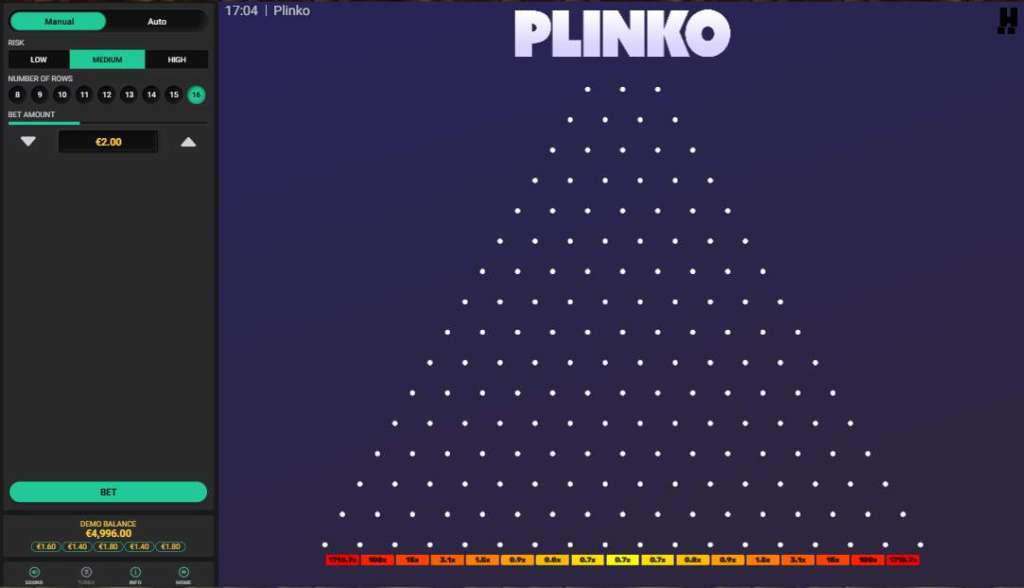 Demo Plinko i Danmark.